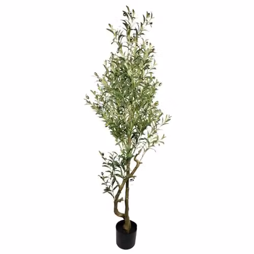 Botanik Realistic Artificial Potted Fruit Tree in Green, H 160 cm x W 60 cm x D 60 cm – 1