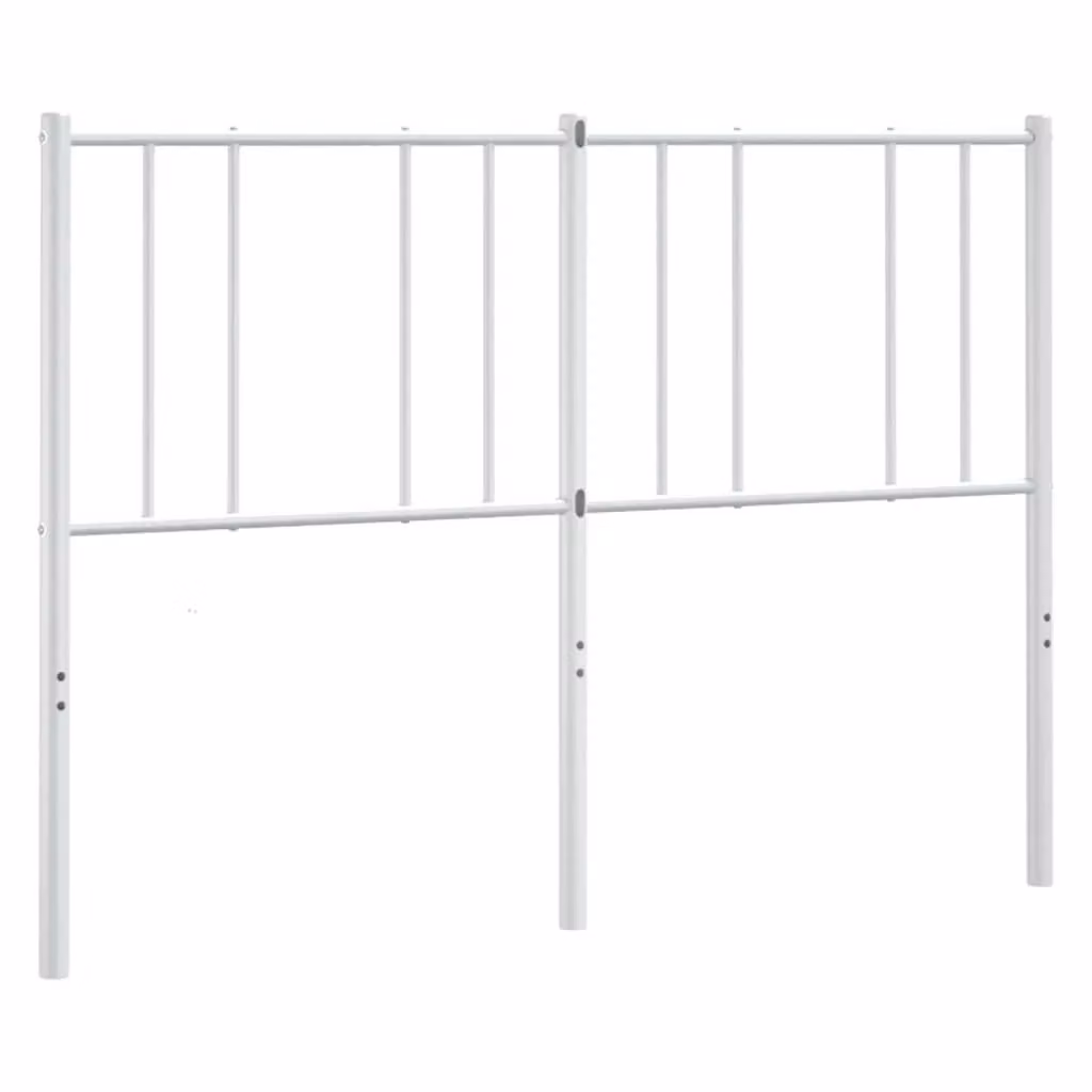 Berkfield Home Classic Metal Headboard in White, Width: 120 cm – 2
