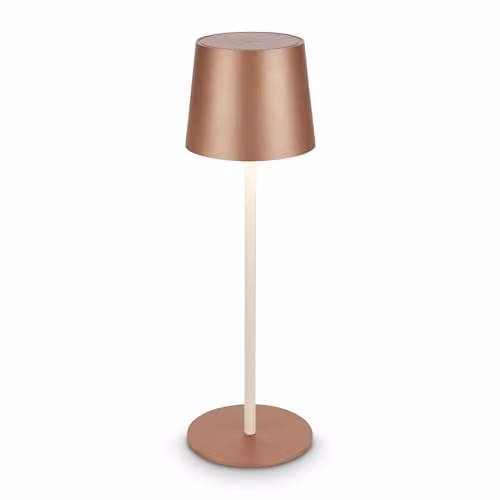 Briloner Rechargeable LED Table Lamp with Touch Dimming, IP44 Waterproof, Cordless Warm White Light, W/D/H: 11 x 11 x 34.5 cm, Brown or Grey