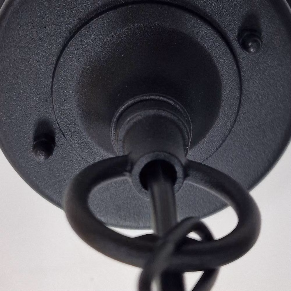 Netlighting Parish Black Outdoor Pendant Ceiling Light with Glass and Metal Lantern Design IP44 – 4