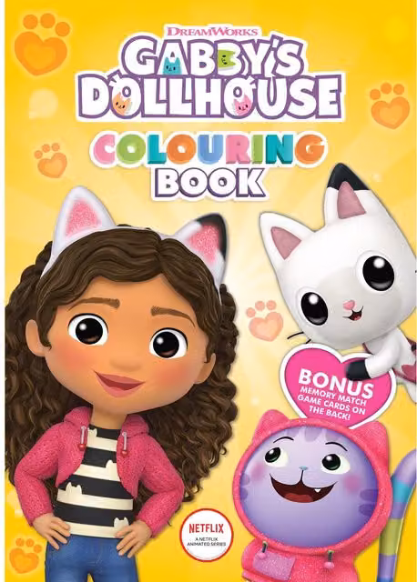 Gabby's Dollhouse Multicolour Children's Paper Colouring Book