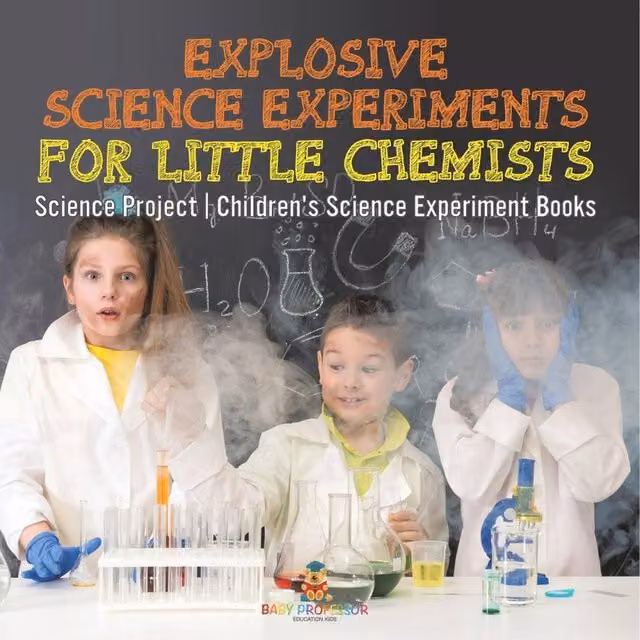 Baby Professor Explosive Science Experiments for Little Chemists in Orange and Multicolour