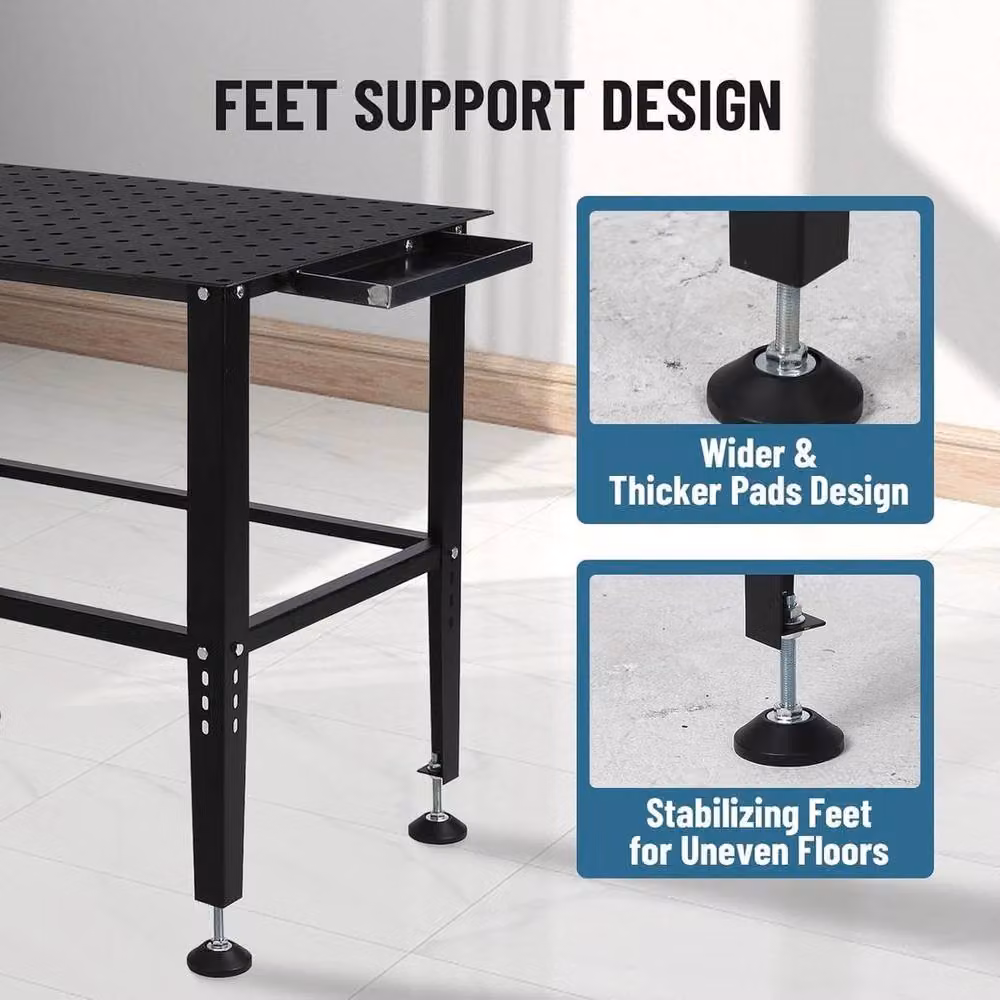 Havendro Heavy Duty Metal Welding Table Work Bench in Black – 3