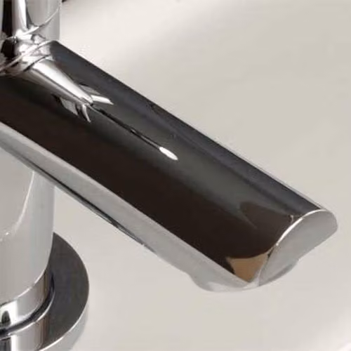 Nes Home Crox Chrome Twin Hot and Cold Basin Taps in Silver – 4