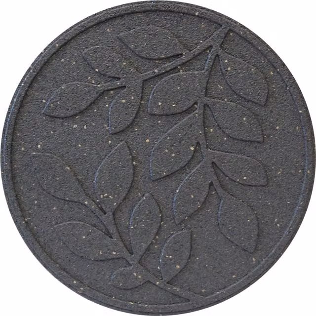 Garden Gear Reversible Eco-Friendly Rubber Stepping Stone Leaves in Grey