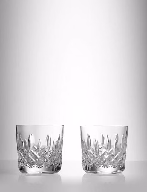 Waterford Lismore Set of 2 Transparent Crystal Tumblers