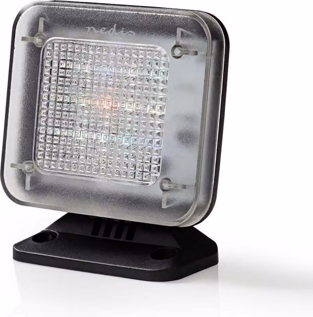 Nedis Dummy TV Simulator Security LED Light Theft Deterrent in Black