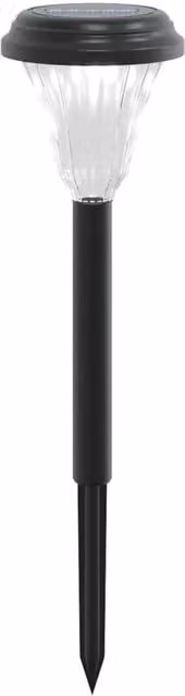 Berkfield Home Solar LED Pathway Lights with Ground Spikes, 12 Pack, Black and White – 1