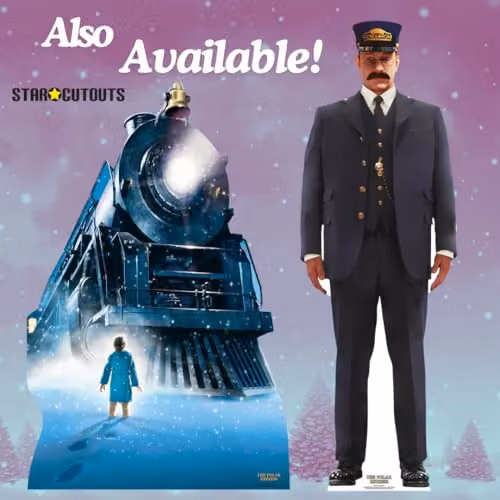 Star Cutouts SC4379 Polar Express Conductor Cardboard Cutout for Christmas Parties and Events – 4
