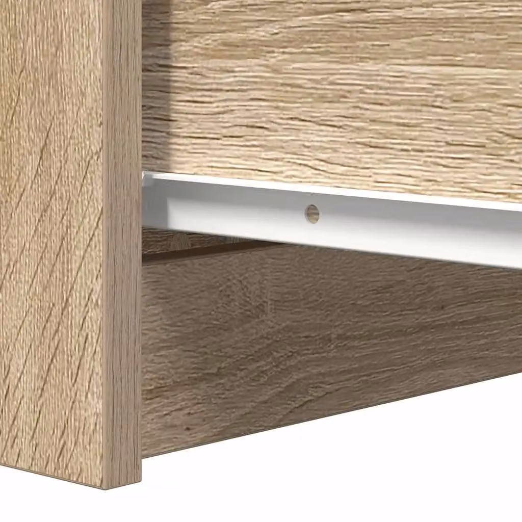 Berkfield Home Sideboard with Drawers in Sonoma Oak Brown, W/D/H: 37.5 x 35 x 99 cm – 2