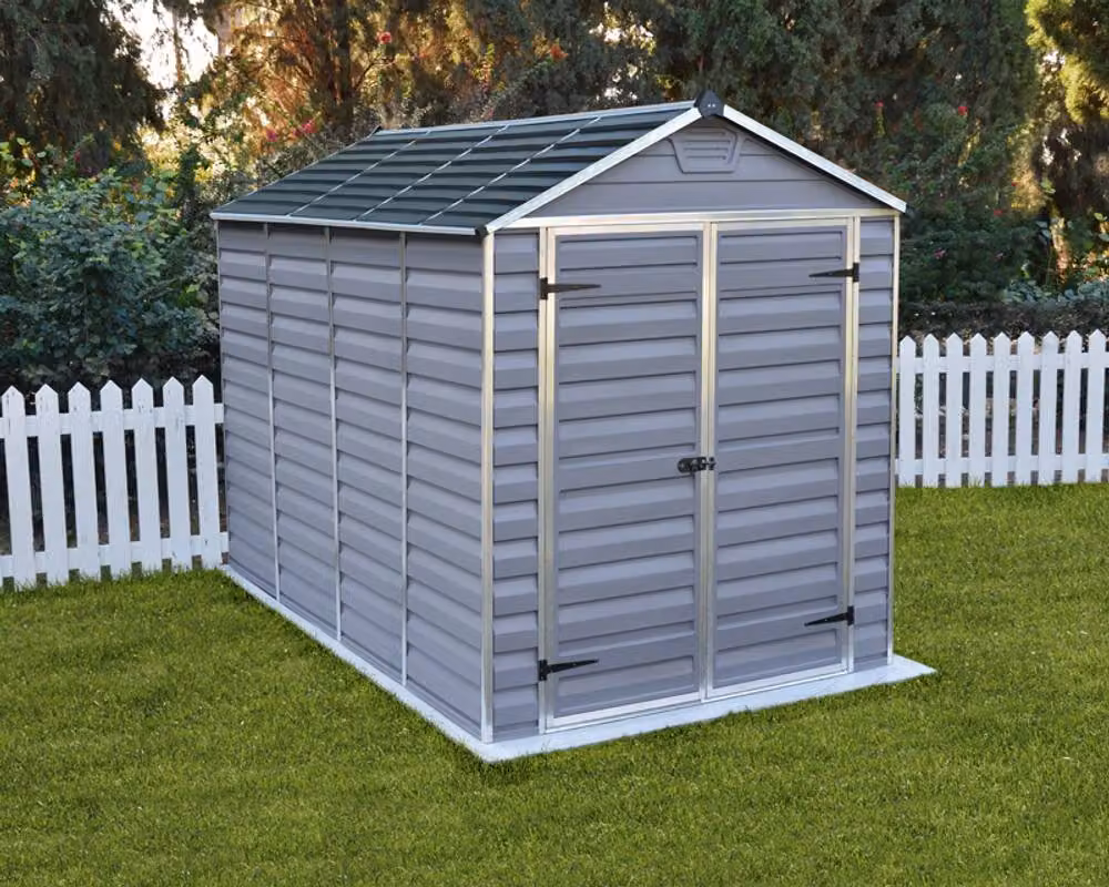 Palram Skylight Gable Garden Shed in Dark Grey, W/D/H: 185.4 x 303.6 x 217 cm – 3