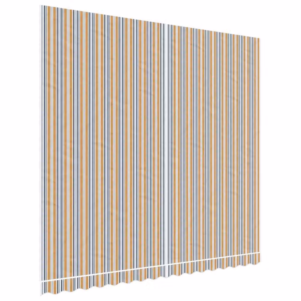Berkfield Home Replacement Polyester Awning Fabric in Multicolour Stripe, W 4 m x D 3.5 m – 2