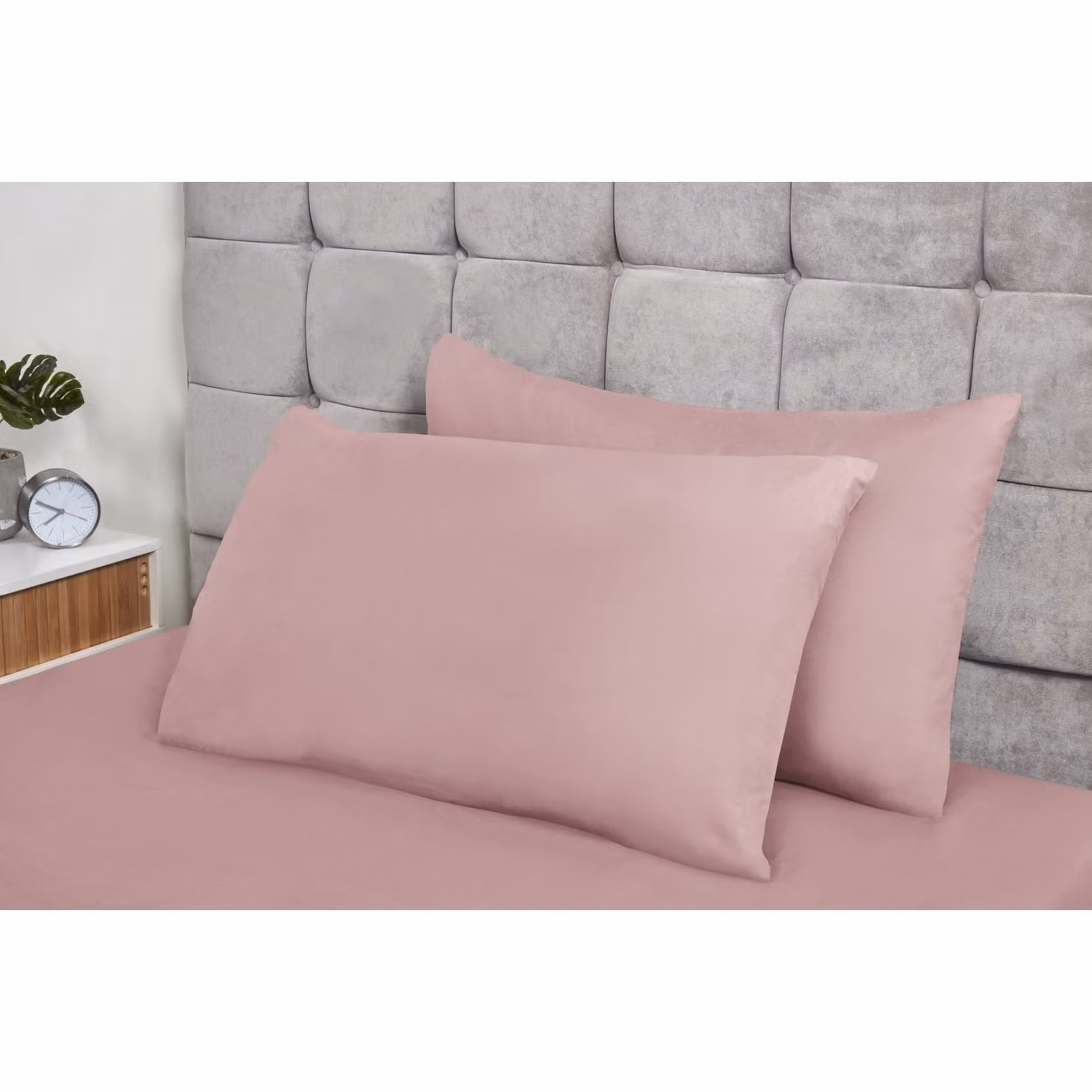 NewEdgeBlinds Breathable Plain Pink Minimalist Pillowcase