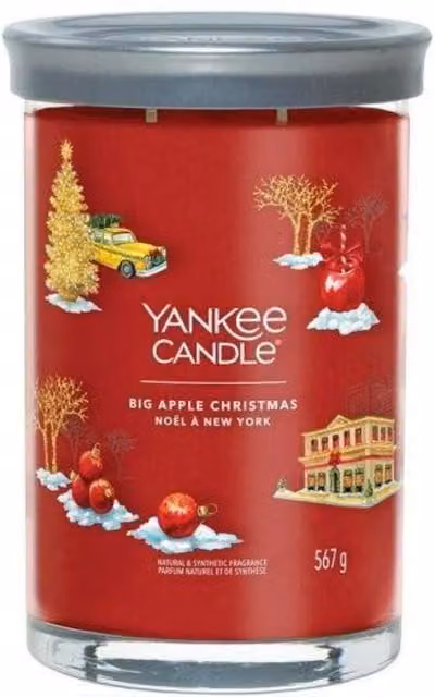 Yankee Candle Signature Big Apple Christmas Scented Large Jar, 567g