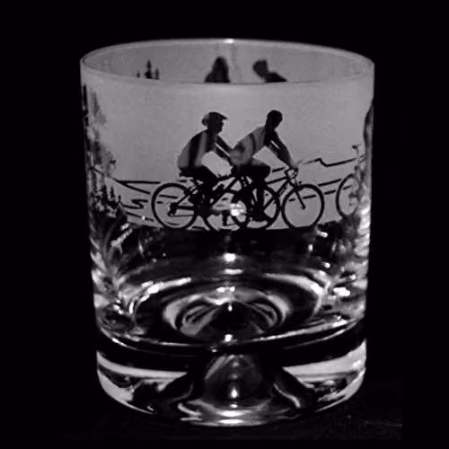 Animo Glass Geometric Whisky Tumbler in Transparent