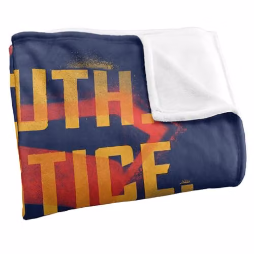 Warner Bros. Supergirl 2026 Truth, Justice, Whatever Soft Fleece Throw Blanket, Multicolour, W: 152 cm, D: 127 cm – 2