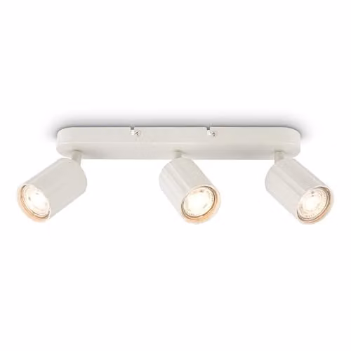 Briloner Modern Adjustable Ceiling Spotlight in White, GU10 LED Compatible – 1
