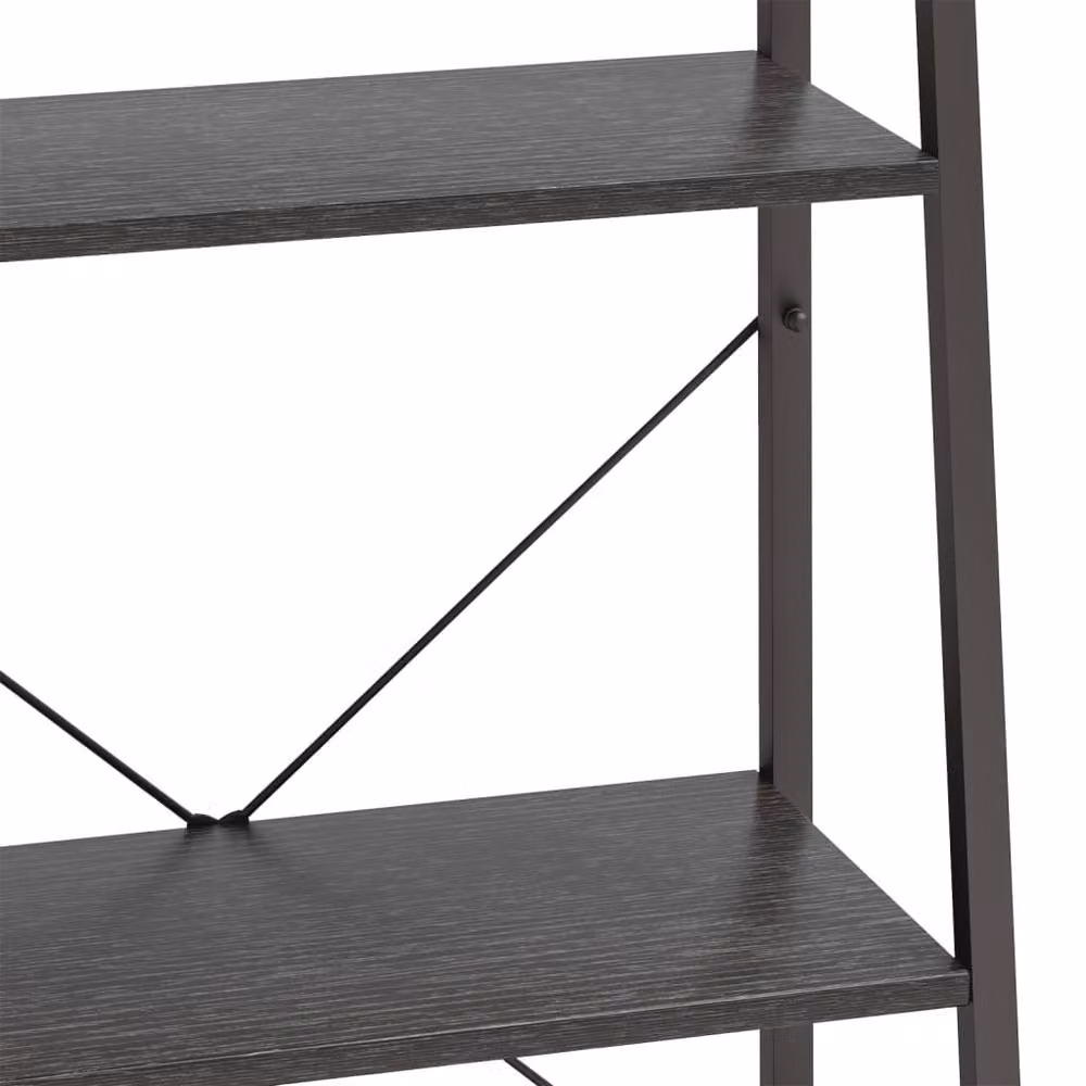 Berkfield Home Practical 3-Tier Standing Shelf, Black, W/D/H: 56 x 35 x 108 cm – 4