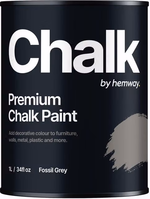 Hemway Chalk Paint Flat Matt in Fossil Grey, 1L