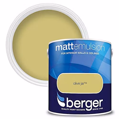 Berger Matt Emulsion Olive Jar Green 2.5 l – 2