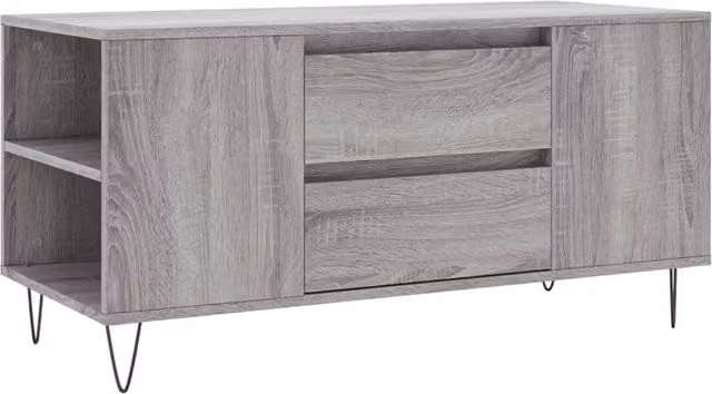 Berkfield Home Modern Grey Sonoma Coffee Table, W/D/H: 102 x 44.5 x 50 cm – 1