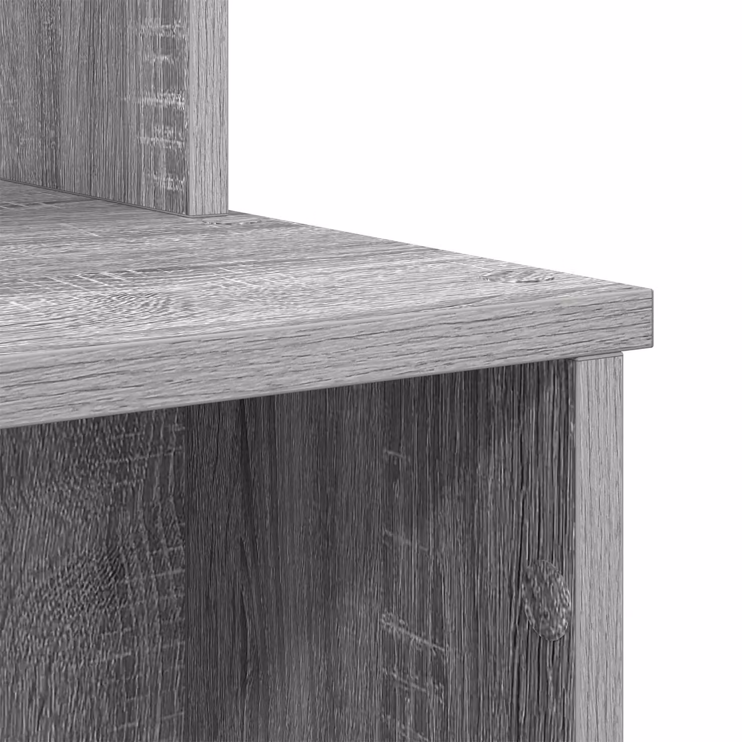 Berkfield Modern Writing Desk with Storage in Grey, W/D/H: 120.5 x 44 x 88.5 cm – 4