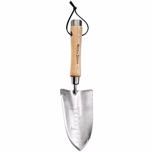 Kent & Stowe Capability Stainless Steel Garden Trowel in Silver and Grey