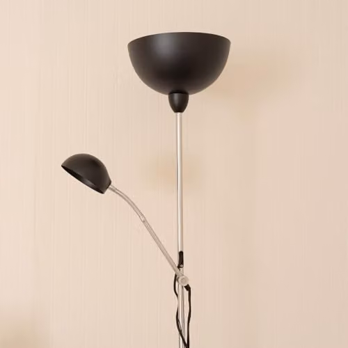 ValueLights Orion Black Metal Adjustable Upright and Side Floor Lamp for Reading and Task Lighting – 2