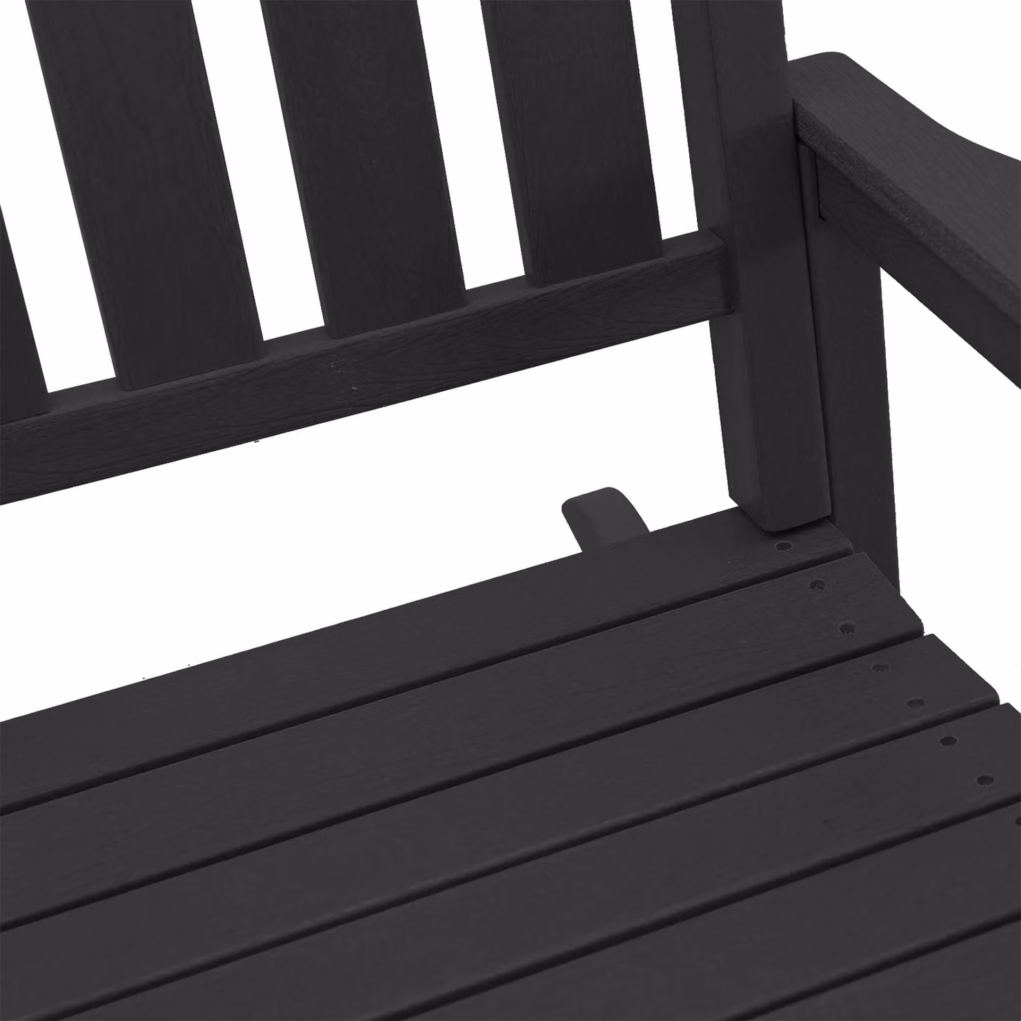 Berkfield Home Set of 2 Black HDPE Garden Rocking Chairs, W/D/H: 70 x 70 x 107.5 cm – 9