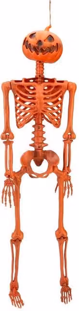 VFM e-Store Orange Halloween Hanging Pumpkin and Skeleton Pendant Party Accessories