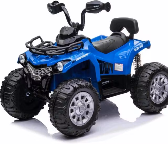 OutdoorToys Cross Country Electric Ride On Quad Bike - Blue