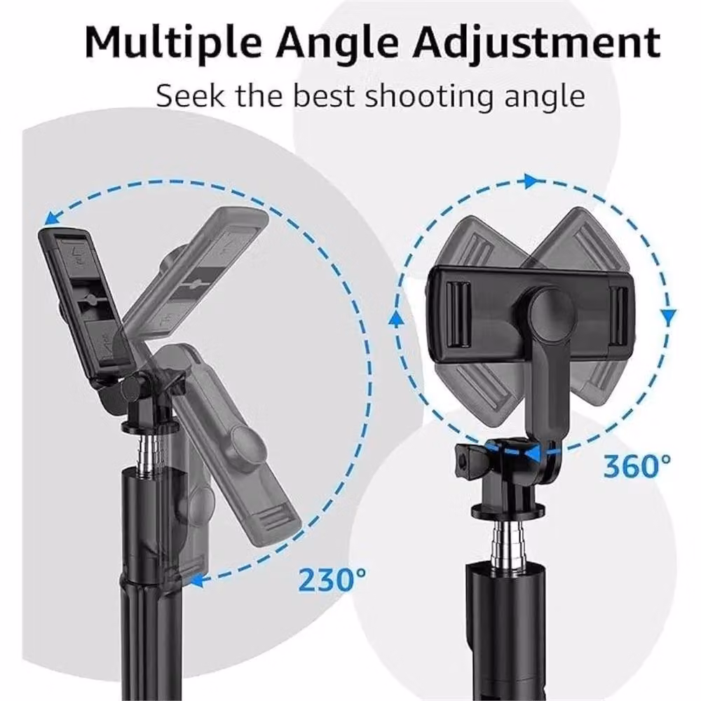 Nordara Universal Foldable Bluetooth Selfie Stick Tripod, Black – 2