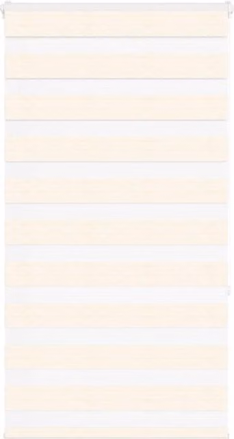 Berkfield Home Zebra Blind in Marble Beige, Polyester Fabric, W: 80 cm, H: 150 cm