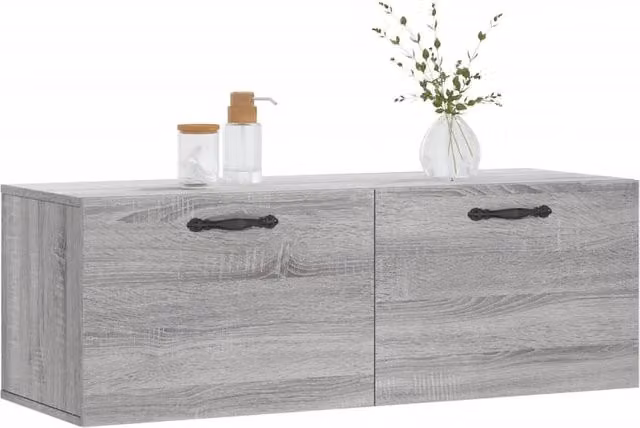Berkfield Home Grey Sonoma Wall Cabinet W/D/H: 100 x 36.5 x 35 cm – 1