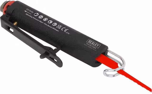 Loops Slim Body Reciprocating Air Saw Kit, Multicolour and Black Pneumatic 1/4" BSP Bodyshop Panel Sheet Cutting Tool