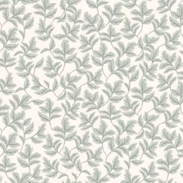 World of Wallpaper Arts & Crafts Leaf Botanical Floral Wallpaper in Olive Green