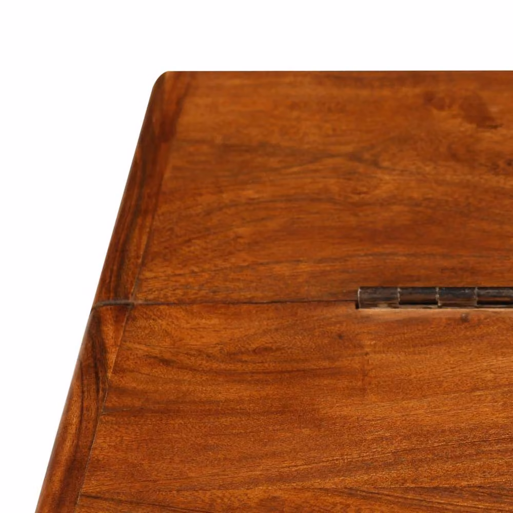 Berkfield Home Beautiful Solid Acacia Wood Coffee Table in Brown with Honey Finish, W: 110 cm, D: 55 cm, H: 35 cm – 3