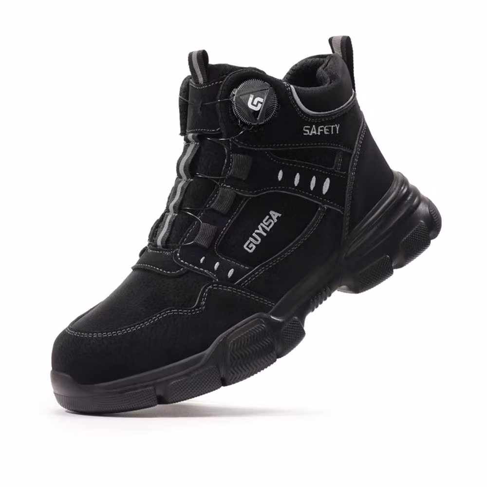 Safety Brands Men's Lightweight Water Resistant Steel Toe Cap Safety Boots in Black, Size 11 UK – 2