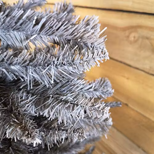 E-Stores Direct Grey Slim Artificial Christmas Tree, Height: 150 cm – 2