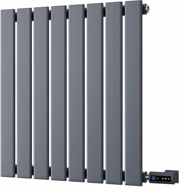 Typhoon Anthracite Horizontal Single Panel Electric Radiator with Thermostatic WIFI Control