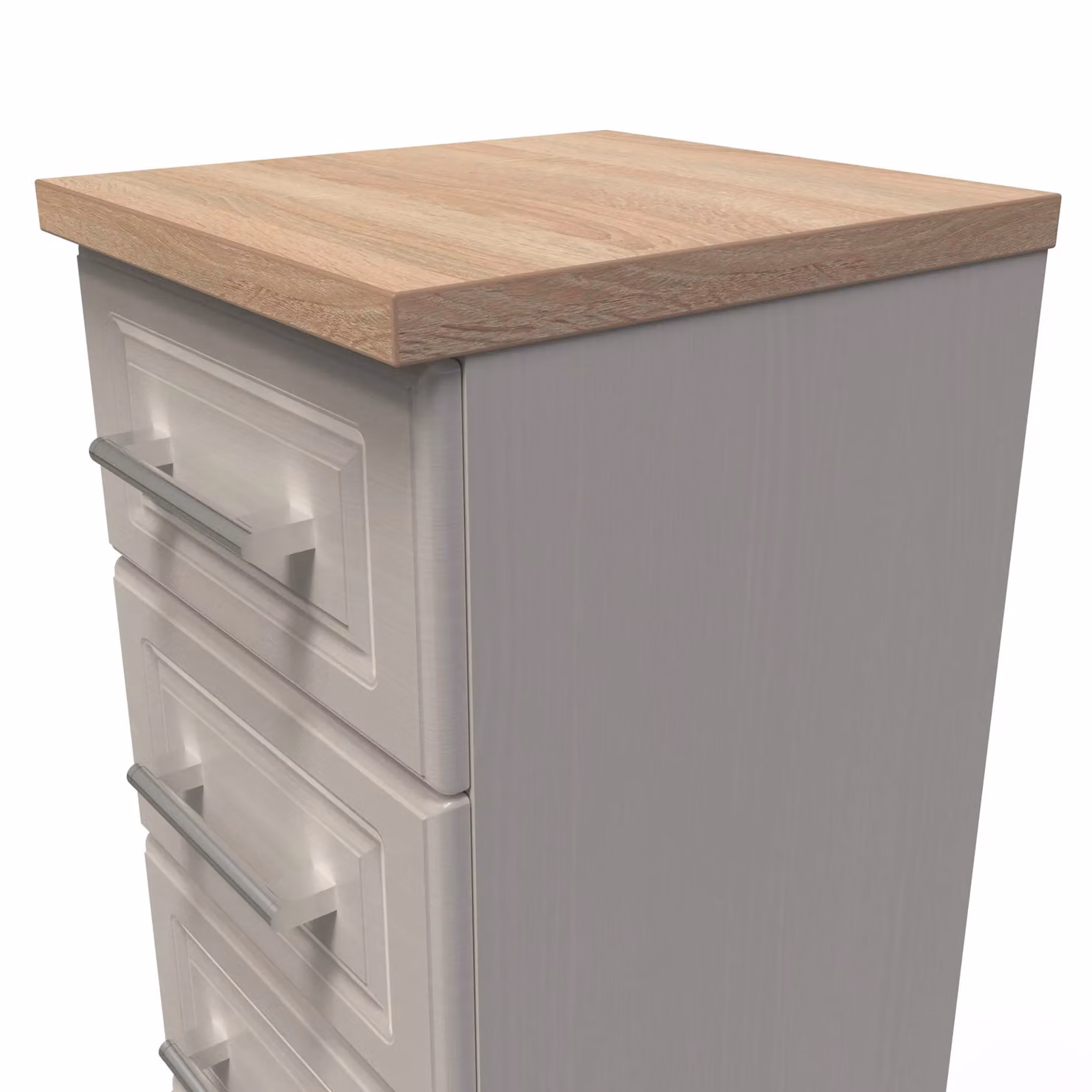 Ready Assembled 2 U Norfolk 5 Drawer Tallboy in Taupe – 2
