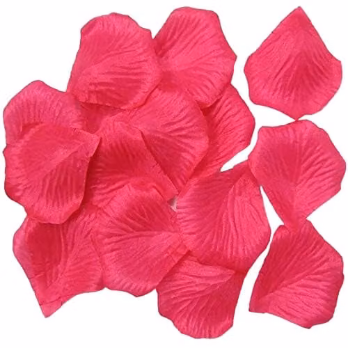 Shatchi 100pcs Pink Silk Rose Petal Confetti for Weddings, Anniversaries and Mother's Day Table Decorations – 2