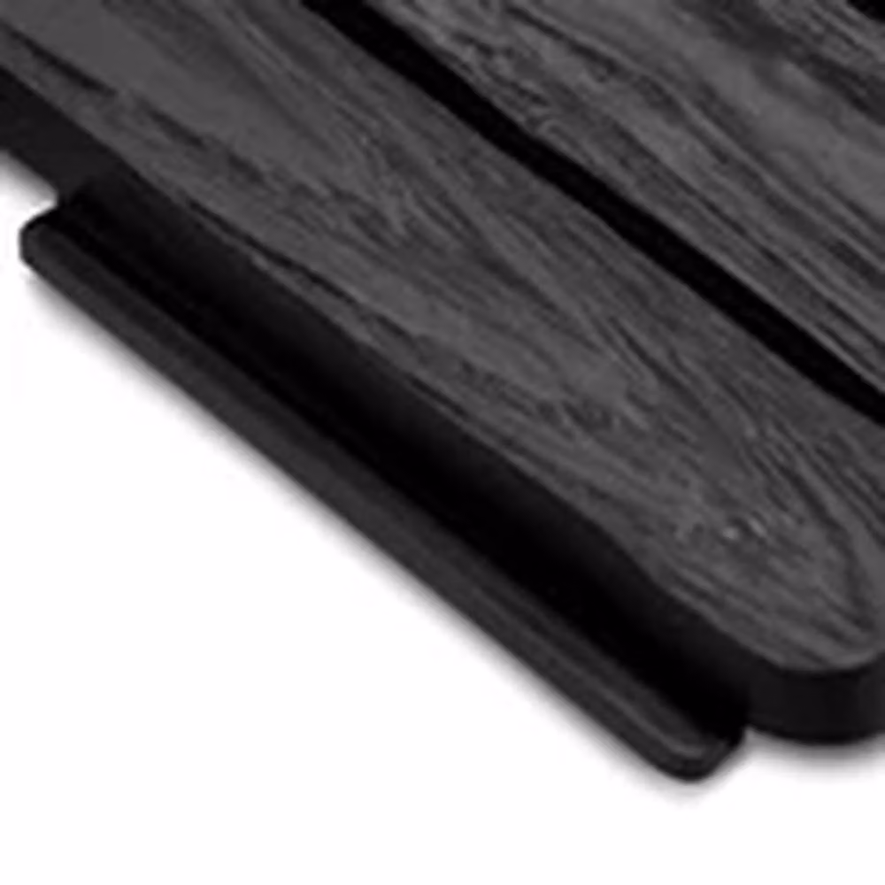EONLION Black Wood-Effect Palisade Garden Lawn Edging for Flower Beds, 2.26m – 2