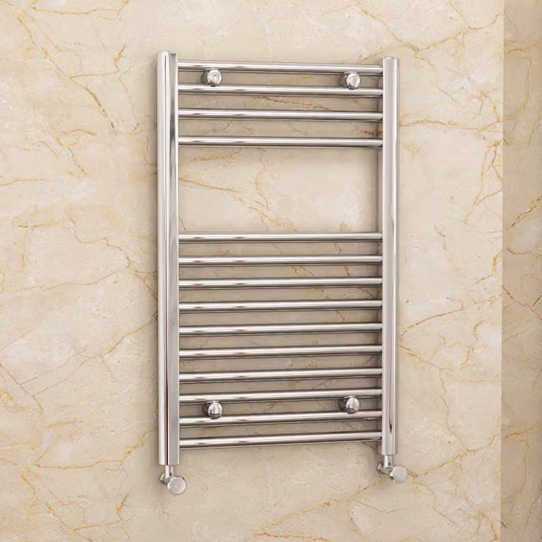 Royal Bathrooms Arno Heated Towel Rail Straight Ladder, Chrome, W: 30 cm, H: 80 cm