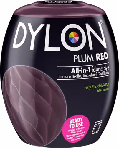 Dylon Fabric Dye Pods for Clothes and Soft Furnishings, Red, 350g