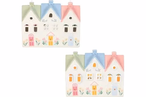 KDMD Pastel House Ceramic Incense Cone Burner and Tealight Holder in Beige – 2