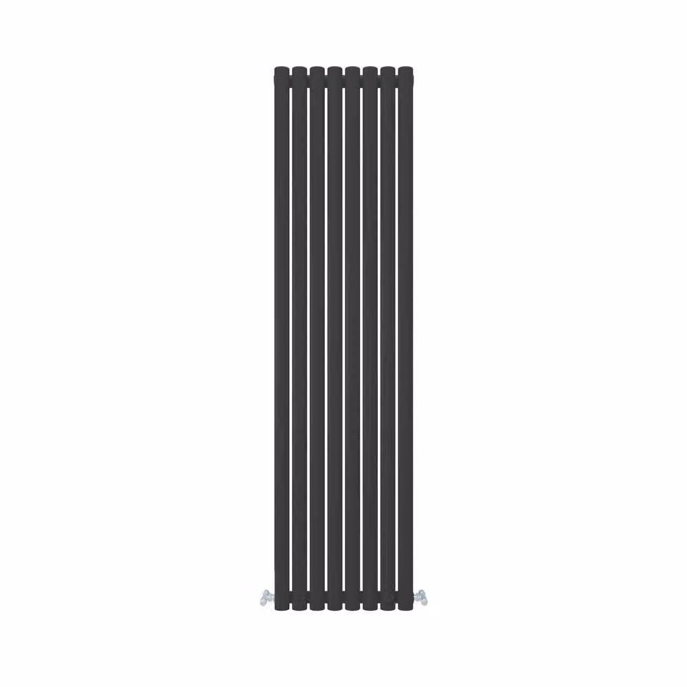 Banyetti Orva Black Vertical Single Oval Column Radiator H 180 cm x W 47.2 cm – 4