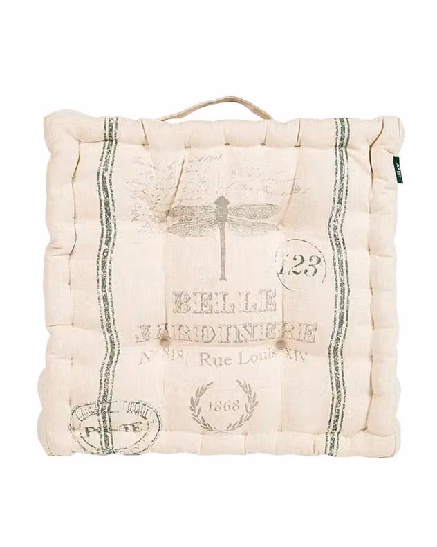 Dibor Belle Jardinere Green Summer Outdoor Garden Box Cushion in Grey and Green, W/D/H: 40 x 40 x 40 cm – 2