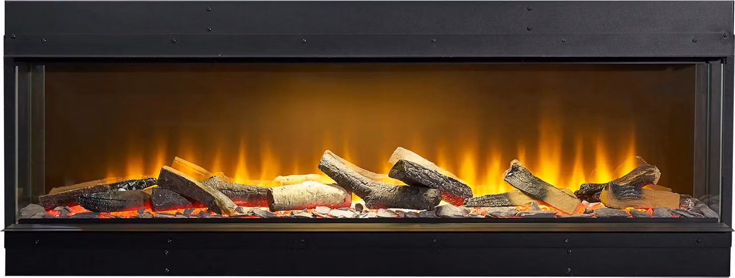 Acantha Aspire 125 Fully Inset Media Wall Electric Fire in Black – 2