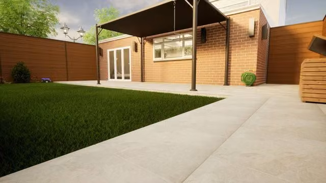 PBSL Group Florence Storm Porcelain Paving, Pack of 2, W: 60 cm, D: 60 cm, H: 2 cm